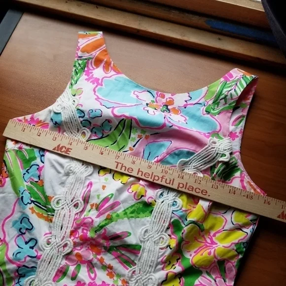 Lilly Pulitzer Target 20th Anniversary Nosey Posie Sleeveless Dress Lace Size 2 - Picture 3 of 16